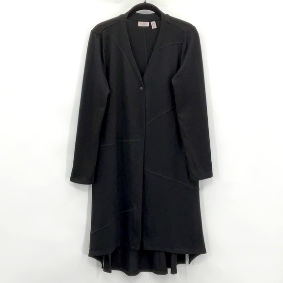 LOGO by Lori Goldstein Black Cardigan - Picture 2 of 10